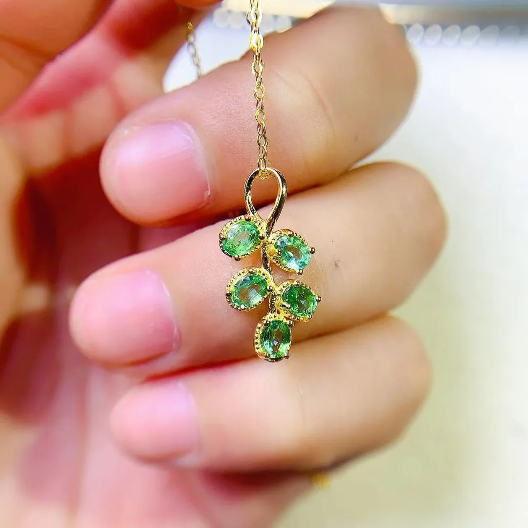 Opulent Genuine Emerald S925 S - đánh giá và giá Ethnic Fashion Design